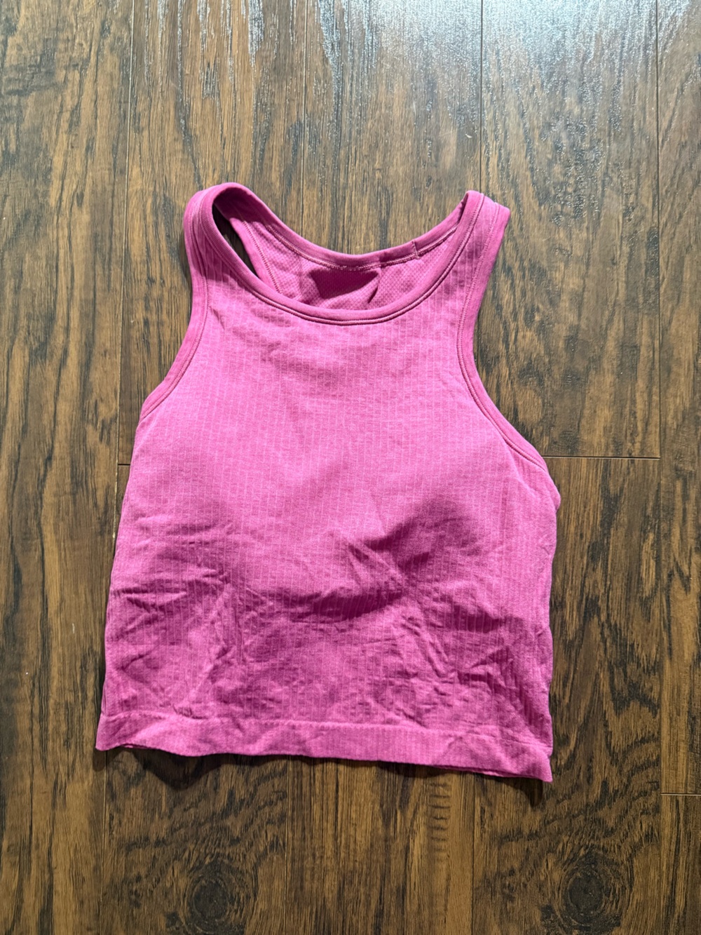 Lululemon Ebb to Street Crop Tank in Pow Pink